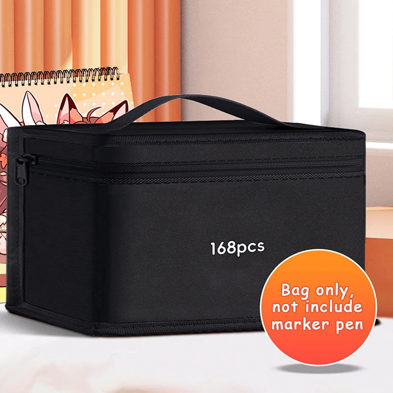 Estojo de Armazenamento para Marcadores Artísticos,Bolsa para Lápis 12/24/36/48 Peças.